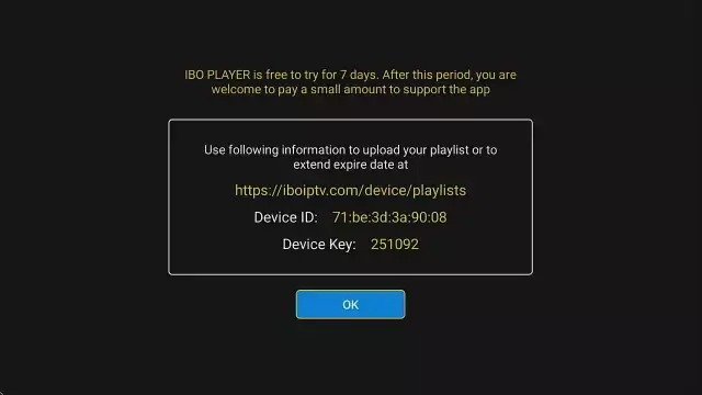 IBO Player MAC Address